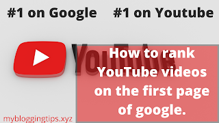 How to rank YouTube videos on the first page of Google.