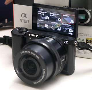 Jual Kamera Mirrorless Sony a5100 Kit 16-50 Fullset