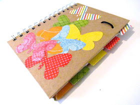 DIY Travel Journal, DIY Journal, Embellish a book, How to add tabs to a book