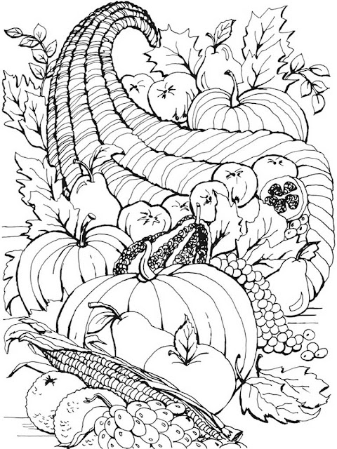 autumn scenes coloring book sample 05