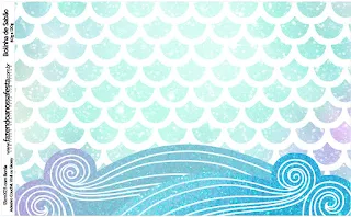 Mermaid: Free Printable Candy Bar Labels.