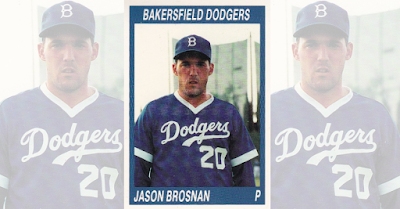 Jason Brosnan 1990 Bakersfield Dodgers card