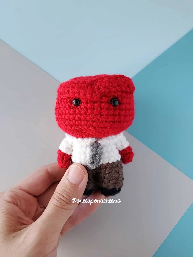 Pixar Inside Out - Anger Amigurumi Doll FREE Crochet Pattern