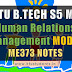 Note for ME373 Human Relations Management | S5 ME Elective Module-2