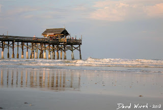 cocoa beach pier, bar, fish, restaurant, sunet view