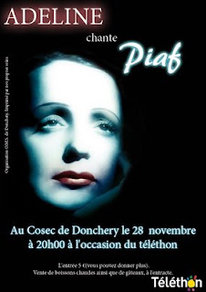 affiche soirée Piaf