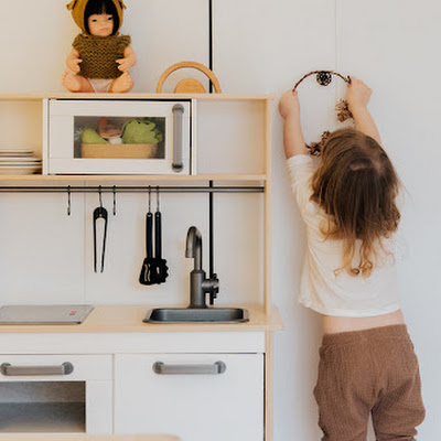 Kitchens design and a space for kids