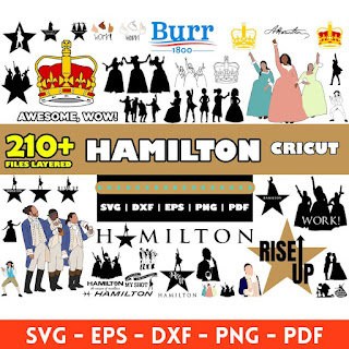 Hamilton Signature Studio mega big bundle svg png clipart vector Work Schuyler Sisters Cricut Silhouette Cute File