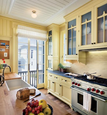 Yellow Kitchen Cabinets