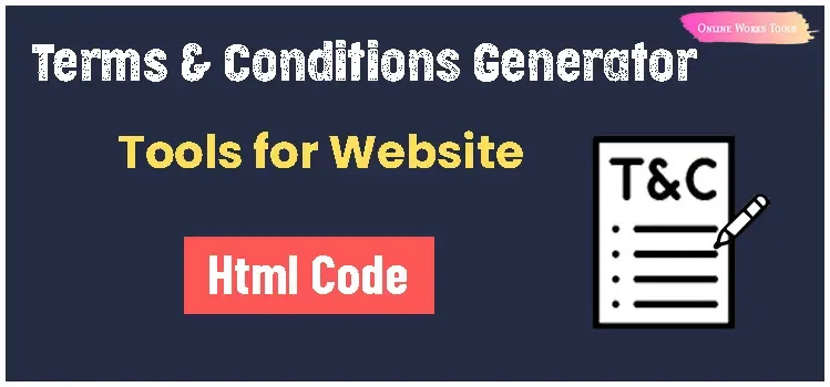 Free Terms and Conditions Page Generator