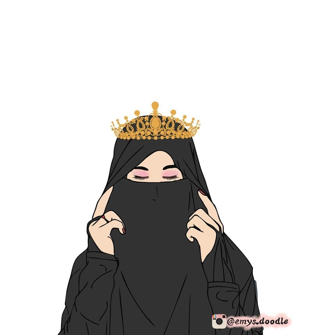 kumpulan anime kartun  muslimah  bercadar  terbaru Blog Ely 