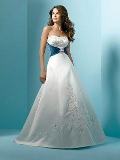 Wedding Gowns with Color Accents Wedding Gowns with Color Accents