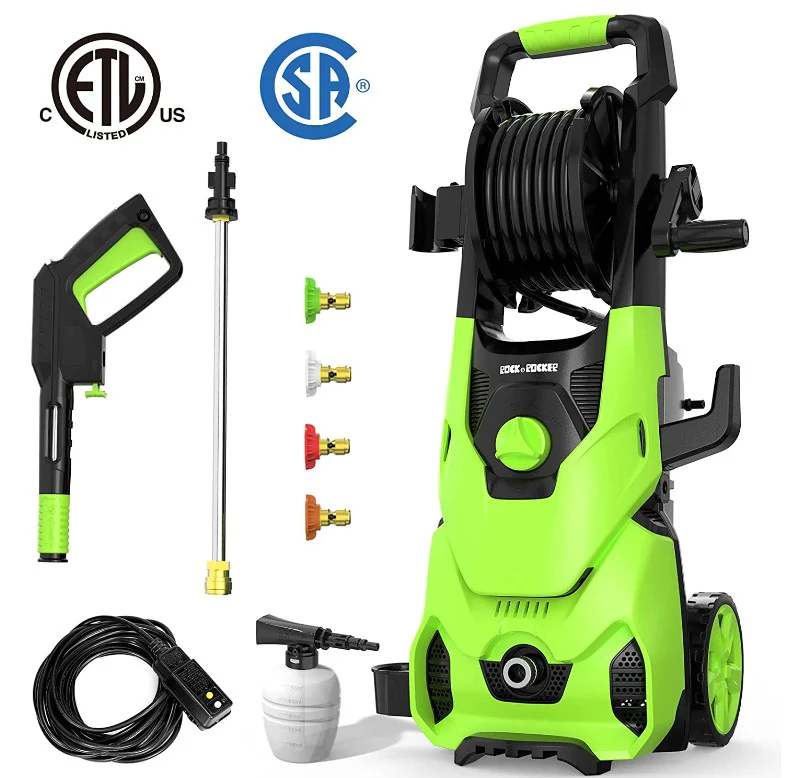 Rock&Rocker Electric Pressure Washer, 2150 Max PSI 2.6 GPM Washer Powerful Electric Power