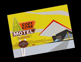 pixar Cars "Cozy Cone Arrival" Art by Michael Murphy 