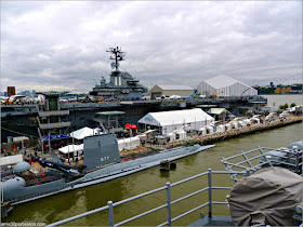 Terminal de Cruceros de Manhattan durante la Fleet Week de Nueva York