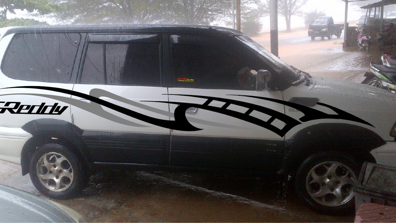 Gambar Cutting Sticker Mobil Kijang