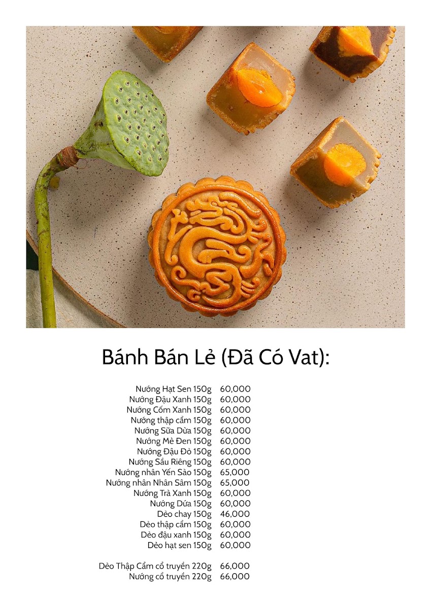 Giá bán lẻ bánh trung thu Thu Hương 2023