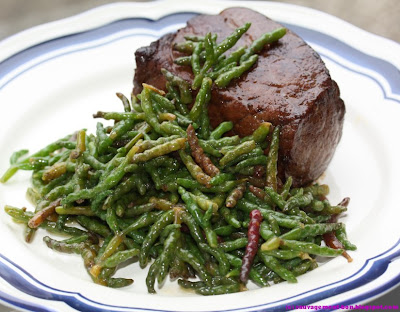 Pavé de boeuf à la salicorne