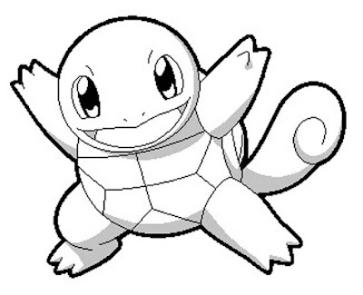 Squirtle coloring page 3