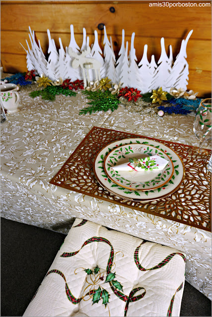 Decoración de Nuestra Mesa para la Cena de Noche Buena y Navidad 2018 en Boston