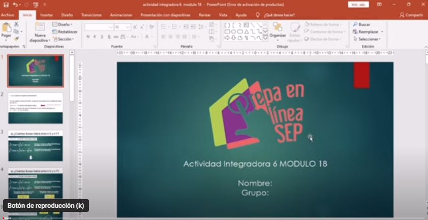 Actividad Integradora 6 Módulo 18 - Prepa en linea