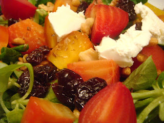 Roasted beet salad with walnut vinaigrette