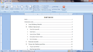 loading daftar isi otomatis