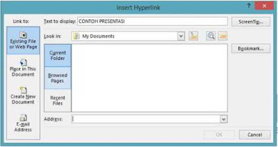 Penggunaan Hyperlink Pada Microsoft Office 2013