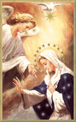 Resultado de imagen de Imagen catolica de la Anunciación a Maria