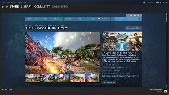 ARK Survival Of The Fittest In STEAM For FREE