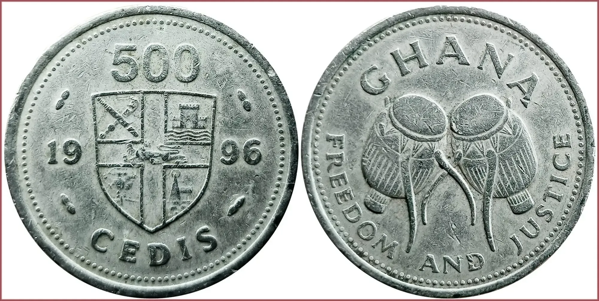 500 cedi, 1996: Republic of Ghana