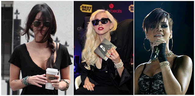 megan fox lady gaga rihanna