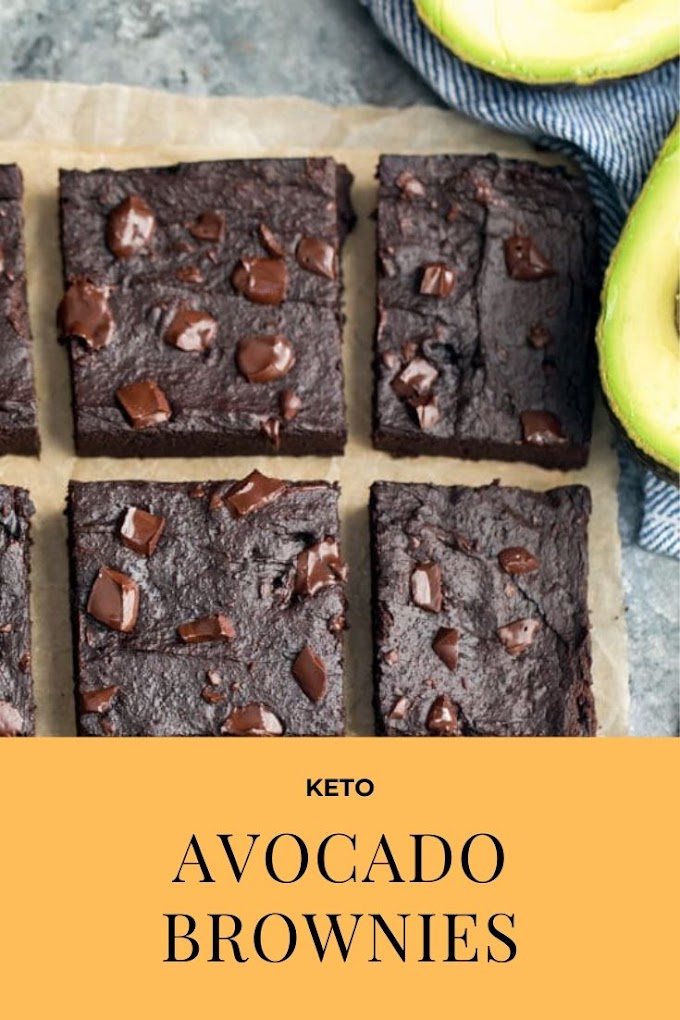 Avocado brownies ketogenic easy