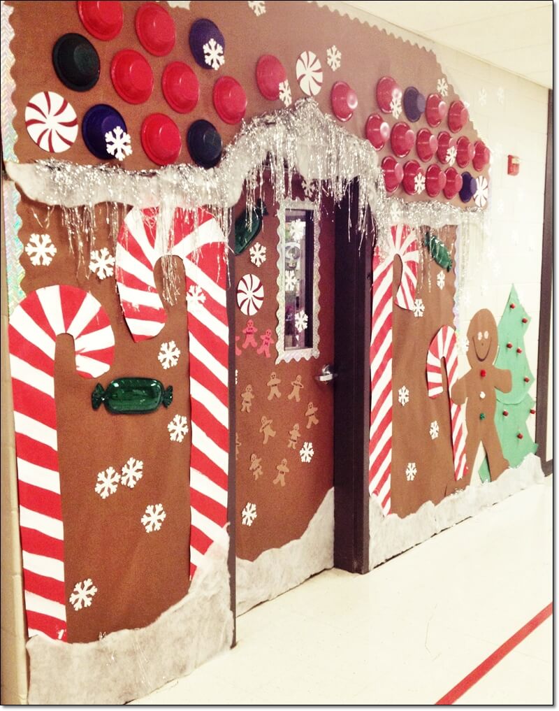 Christmas Door Decorations, Classroom, Preschool, Gingerbread
