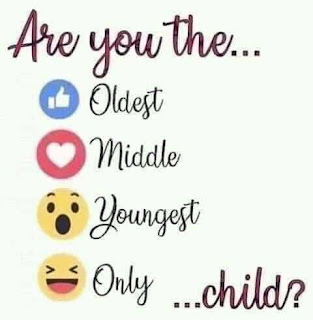 Are you the oldest, middle, youngest, only child
