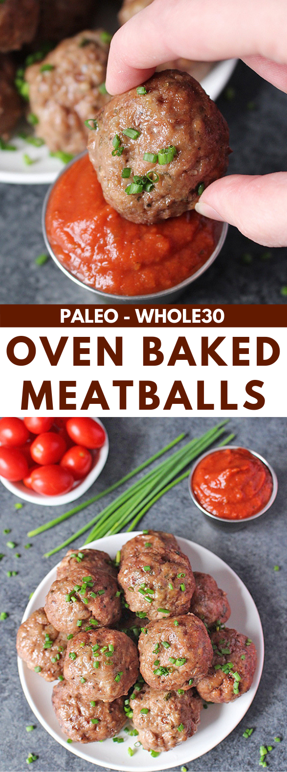 EASY OVEN BAKED PALEO MEATBALLS