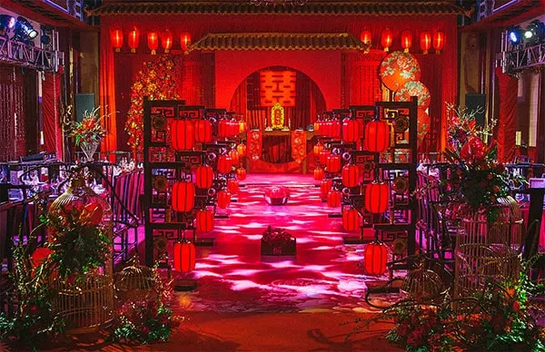 Salón de bodas chinas