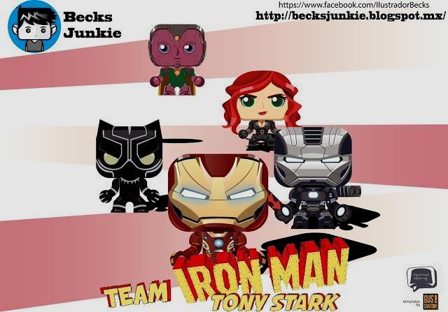 Papermau Captain America Civil War Iron Man Team Paper