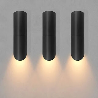 black indoor wall lights