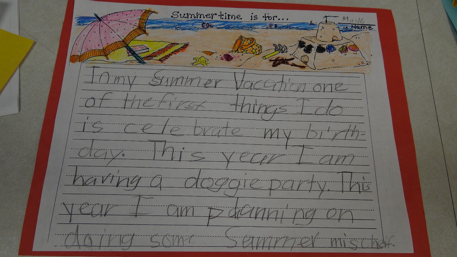 summer essay writing