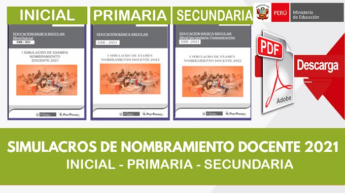 Simulacros de Nombramiento Docente 2021