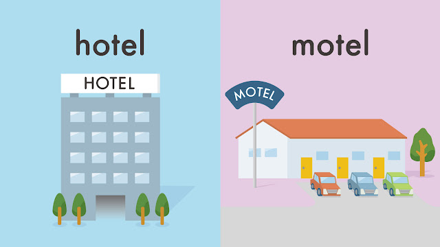 hotel と motel の違い