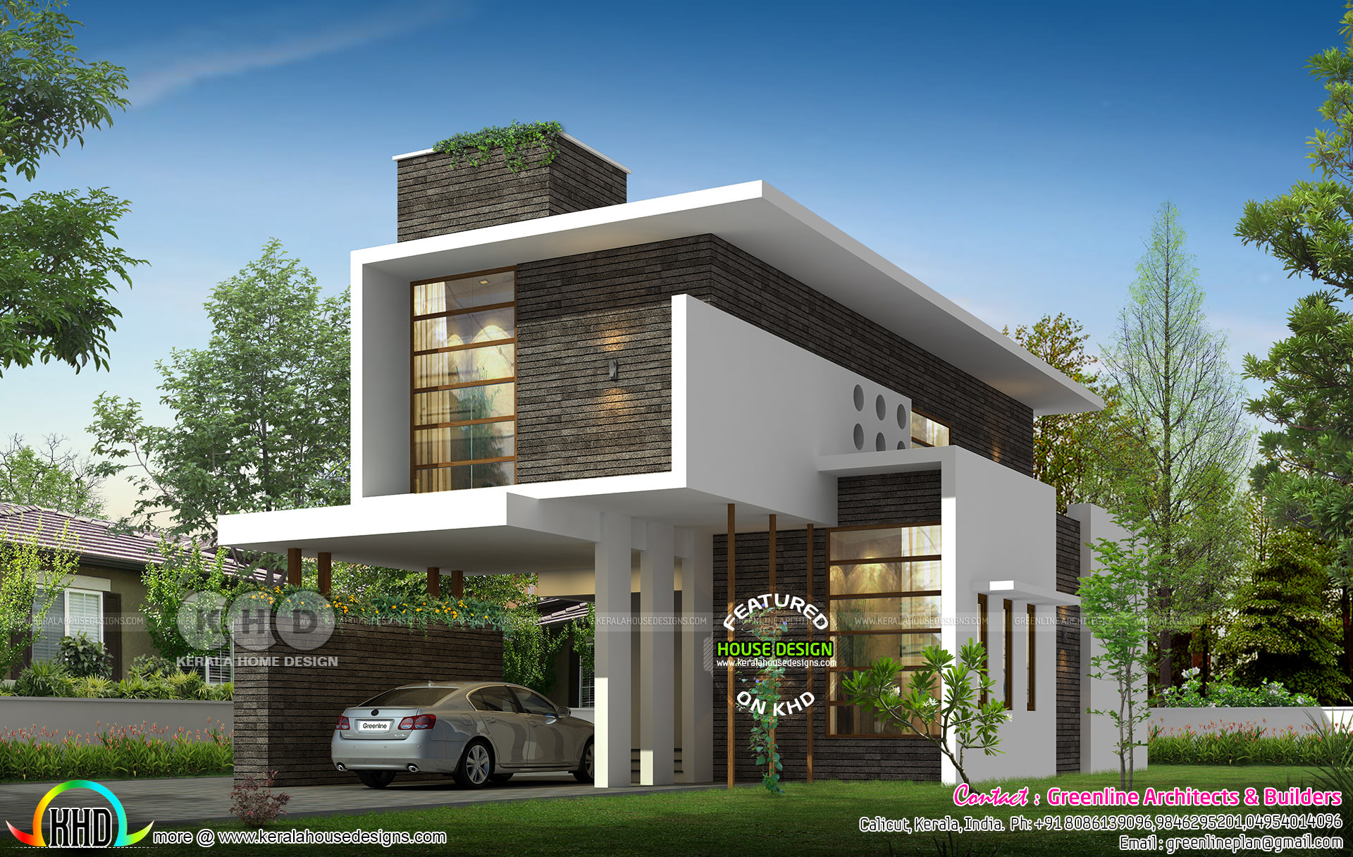 2210 sq-ft 3 bedroom new generation house plan - Kerala ...