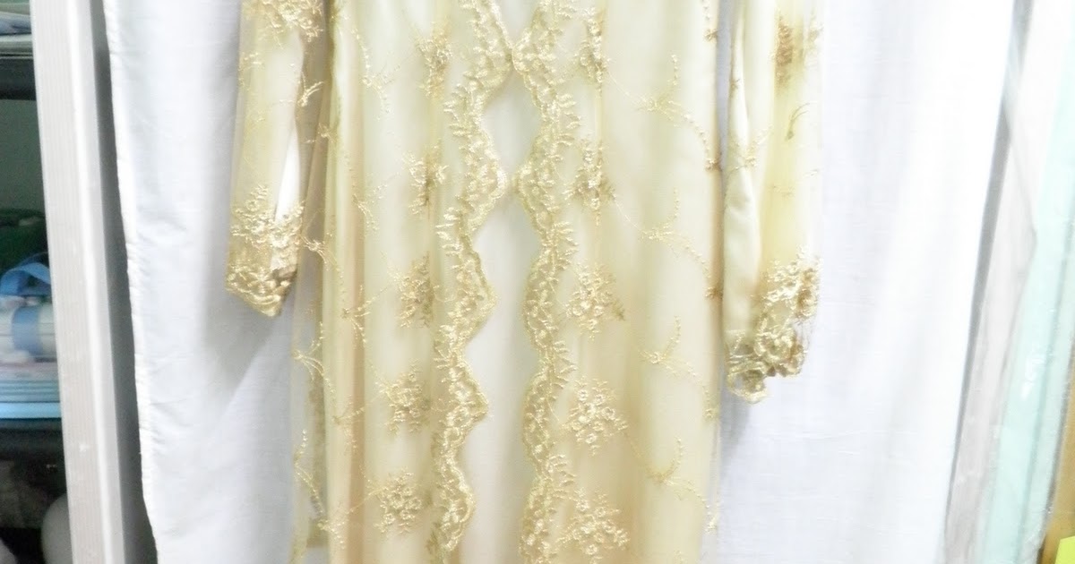 Garage Sales Baju Kebaya Pengantin Warna Gold Veil