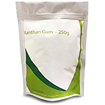 Reines Xanthan Gum - Glutenfrei, Nahrungsmittel Emulgator und Mischmittel - 250g - Zusammen mit vielen verschiedenen Rezepten!