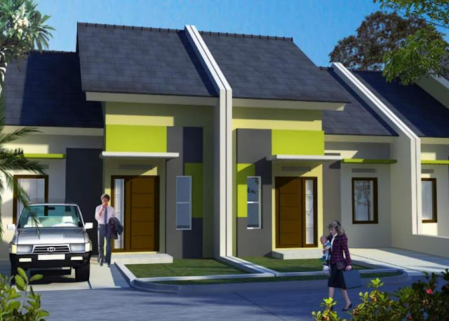 Contoh Kombinasi Cat Rumah Minimalis Warna Hijau