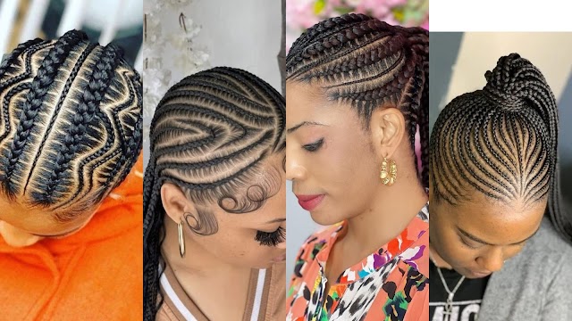 Classic natural braids hairstyles for stylish ladies