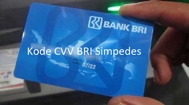 Kode CVV BRI Simpedes