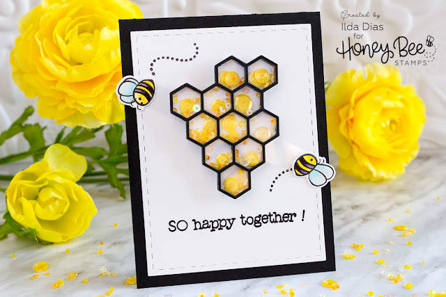 So Happy Together Interactive Spinner/Shaker Friendship Card ft. Honey Bee Stamps