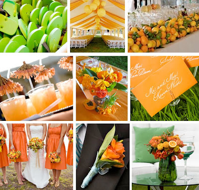  Floral Design Green Wedding Service Beautiful hot pink and orange 